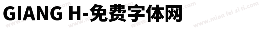GIANG H字体转换